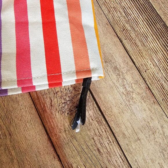 NWT Victoria's Secret Pink Stripe Weekender Tote Gym Travel Beach Zip Large Bag - Picture 4 of 10